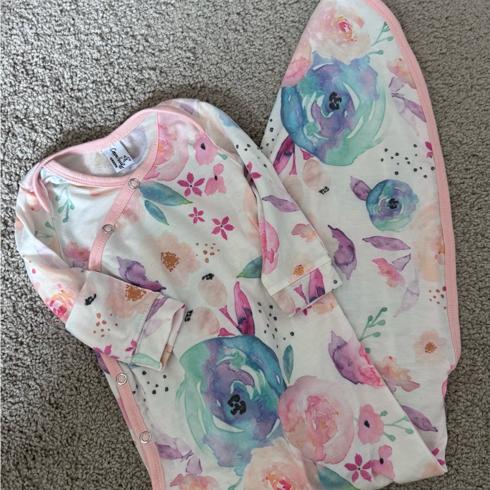 Colorful Floral Kids Pajama Nightgown